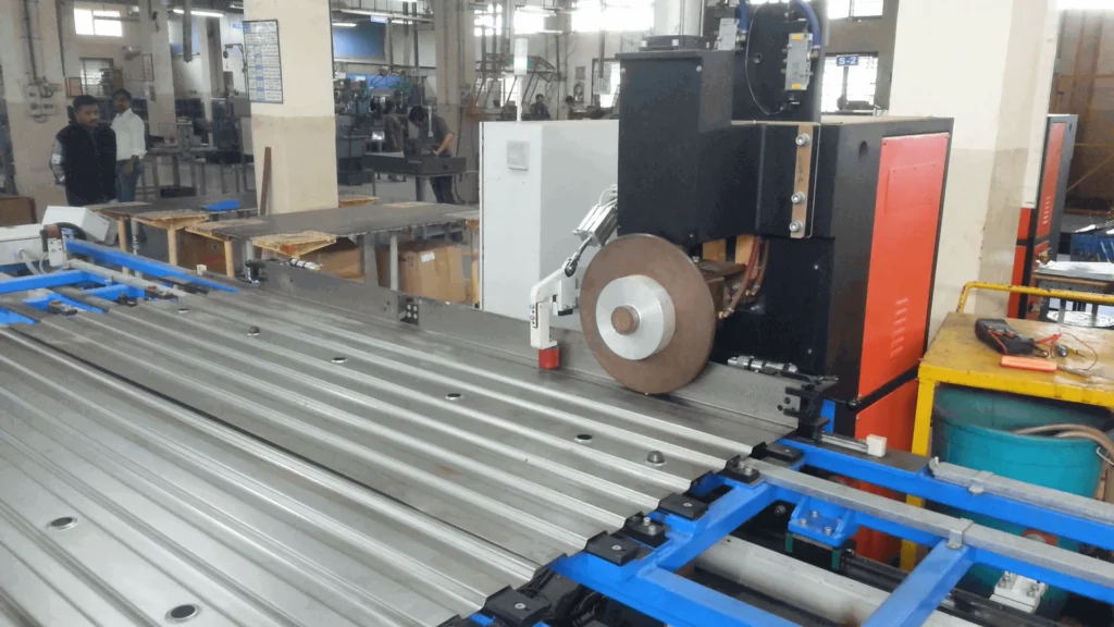 Roll Spot welding SPM integrated with roll forming machines